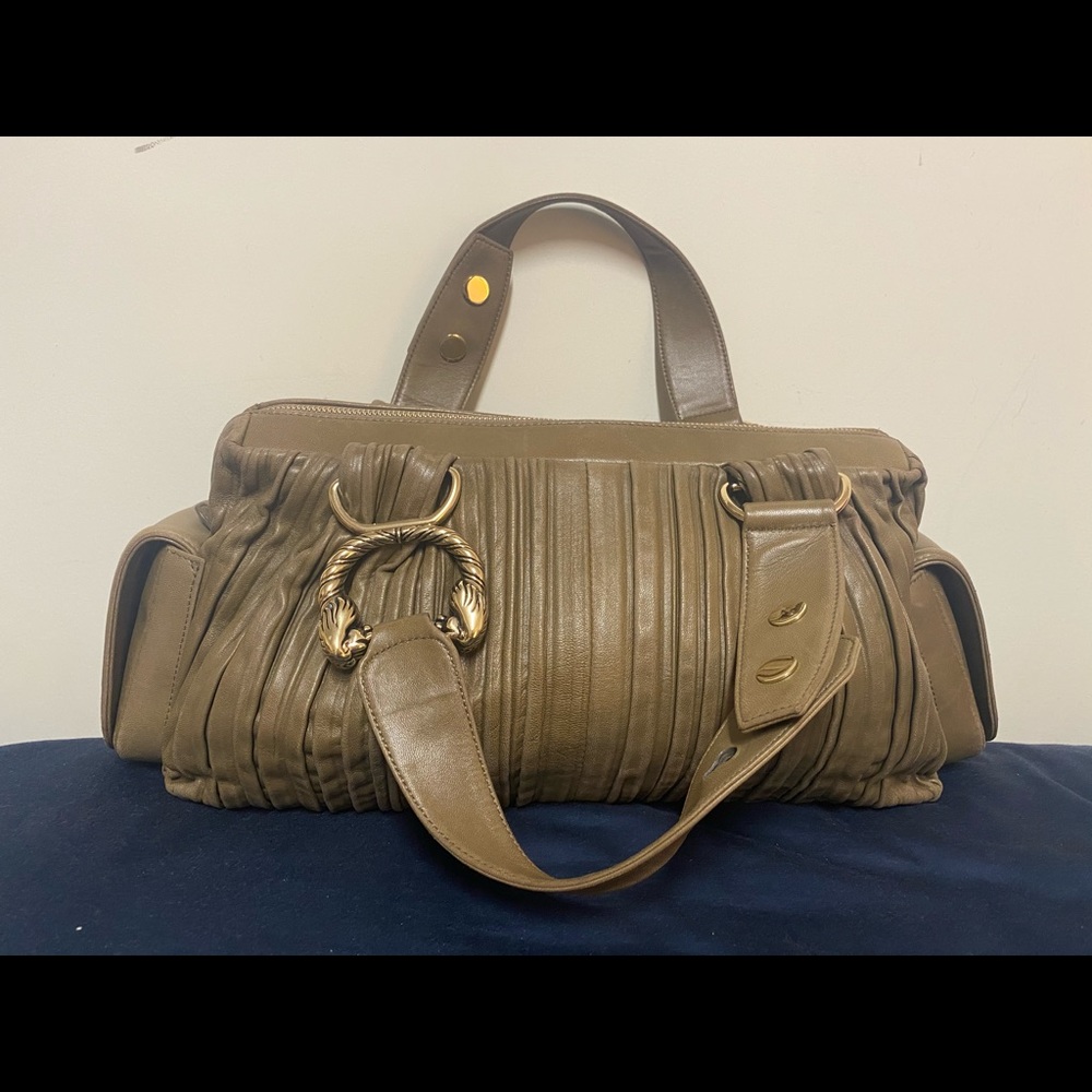 Vintage Bvlgari Leather Handbag